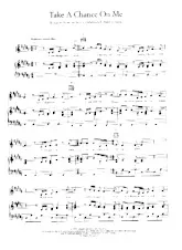 download the accordion score Take a chance on me in PDF format