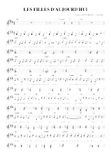 descargar la partitura para acordeón LES FILLES D'AUJOURD'HUI en formato PDF