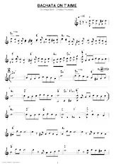 descargar la partitura para acordeón BACHATA ON T'AIME en formato PDF