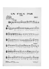 télécharger la partition d'accordéon UN FAUX PAS au format PDF