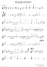 descargar la partitura para acordeón NOSTALGIE D'UN BOLERO en formato PDF