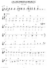 descargar la partitura para acordeón J'ALLAIS DANSER AU MAGESTIC en formato PDF