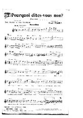 descargar la partitura para acordeón POURQUOI DITES-VOUS NON? en formato PDF