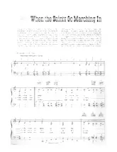 télécharger la partition d'accordéon When the Saints go marching in au format PDF