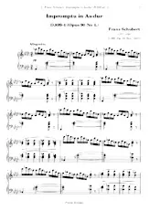 télécharger la partition d'accordéon  Impromptu in As-dur / D.899-4 (Opus 90 No 4.)  / Piano au format PDF