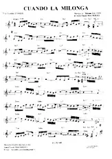 download the accordion score Cuando la milonga in PDF format