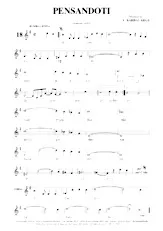télécharger la partition d'accordéon Pensandoti au format PDF