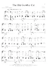 download the accordion score The old Gumbie Cat in PDF format