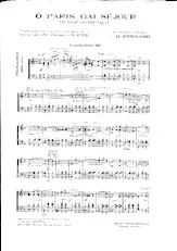scarica la spartito per fisarmonica Ô Paris Gai séjour in formato PDF