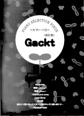 télécharger la partition d'accordéon Gackt / Piano Selections au format PDF
