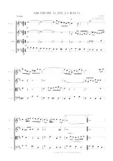 télécharger la partition d'accordéon AIR FROM THE SUITE J.S .Bach au format PDF