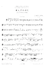 scarica la spartito per fisarmonica  ÉlÉGIE Pour violon Et Piano in formato PDF