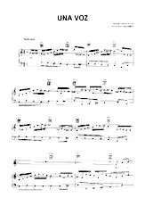 download the accordion score Una voz in PDF format