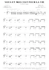 descargar la partitura para acordeón Vous et moi c'est pour la vie (Madison swingue) en formato PDF