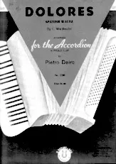 télécharger la partition d'accordéon Dolores au format PDF
