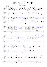 download the accordion score Balade à Paris in PDF format