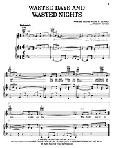 télécharger la partition d'accordéon Wasted days and wasted nights au format PDF