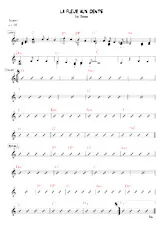 télécharger la partition d'accordéon La fleur aux dents (Grille accords   paroles) au format PDF