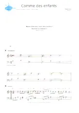 télécharger la partition d'accordéon Comme des enfants (Niveau 3) au format PDF