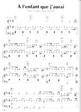 scarica la spartito per fisarmonica À l'enfant que j'aurai (Chant : Okoumé) in formato PDF