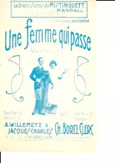 télécharger la partition d'accordéon Une femme qui passe (Paroles complètes) au format PDF