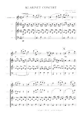 télécharger la partition d'accordéon KLARINET CONCERT Mozart K.V 622 Full Scores au format PDF