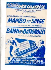 télécharger la partition d'accordéon Mambo du singe (orchestration) au format PDF