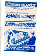 descargar la partitura para acordeón Mambo du singe (orchestration) en formato PDF