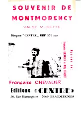 télécharger la partition d'accordéon Souvenir de Montmorency au format PDF