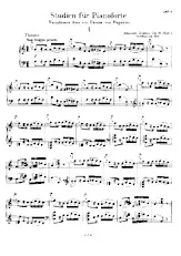 télécharger la partition d'accordéon Studien Für Pianoforte / Variationen über Ein thema von Paganini / Etudes pour Pianoforte / Variations sur un thème de Paganini  au format PDF