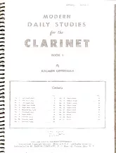 télécharger la partition d'accordéon Modern Daily Studies For The Clarinet (Book 1) au format PDF