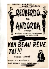 descargar la partitura para acordeón Mon beau rêve toi en formato PDF