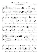 descargar la partitura para acordeón MERRY GO ROUND OF LIFE en formato PDF