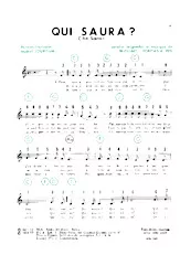 descargar la partitura para acordeón Qui saura (Che sara) en formato PDF