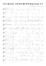 download the accordion score ON CHANTE TOUJOURS POUR QUELQU'UN in PDF format