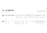 descargar la partitura para acordeón La bohème  en formato PDF