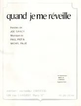 descargar la partitura para acordeón Quand je me réveille ( chanté par Noëlle Cordier) en formato PDF