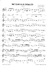 download the accordion score Retour aux cigales in PDF format