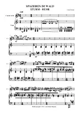 télécharger la partition d'accordéon SAZIEREN IM WALD FULL SCORE  PIANO - CLARINET  au format PDF