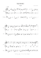 download the accordion score MEMORY in PDF format