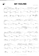 download the accordion score My feeling in PDF format