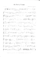 scarica la spartito per fisarmonica De Paris à Vienne in formato PDF