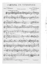télécharger la partition d'accordéon Partons en vendanges (Orchestration chant) au format PDF