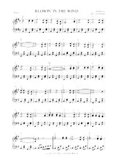 télécharger la partition d'accordéon BLOWIN'IN IN THE WIND Piano au format PDF