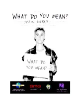 descargar la partitura para acordeón What do you mean ? en formato PDF