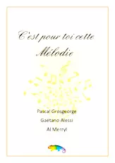 download the accordion score C'est pour toi cette mélodie in PDF format