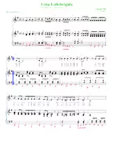 scarica la spartito per fisarmonica Gina Lollobrigida in formato PDF