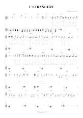 download the accordion score L'étrangère in PDF format