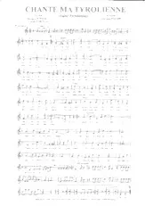 descargar la partitura para acordeón Chante ma tyrolienne en formato PDF