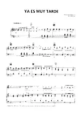 download the accordion score Ya es muy tarde in PDF format